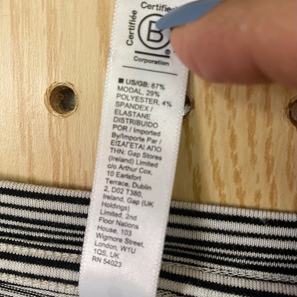 Athleta V-Neck Long Sleeve Stripe Top - Picture 6 of 6